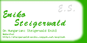 eniko steigerwald business card